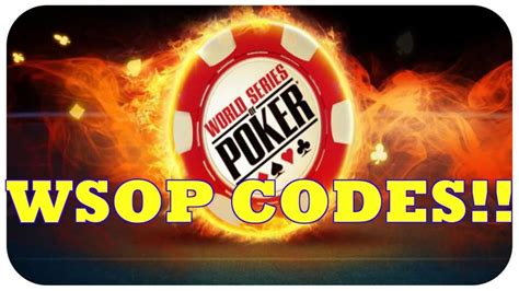 redeem code poker wsop